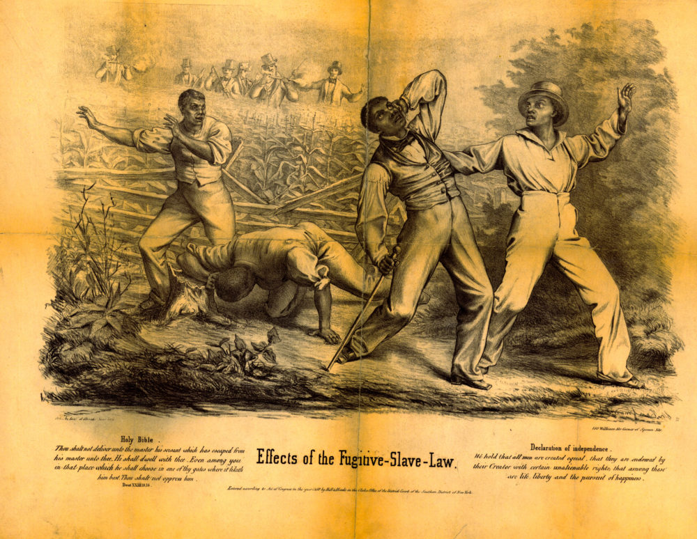Theodore Kaufman, “Effect of the Fugitive Slave Law,” 1850, via Library of Congress. 