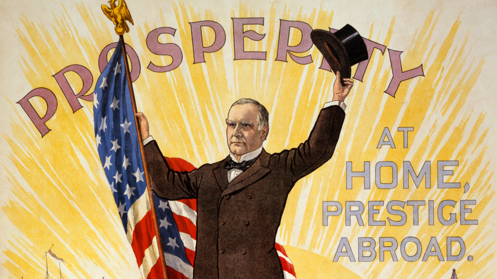 Conservative William McKinley promised prosperity to ordinary Americans through his 